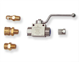 Industrial Ball Valve with Quick Couplers