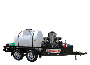 BossJet Max Trailer Mounted Hot Sewer Jetters