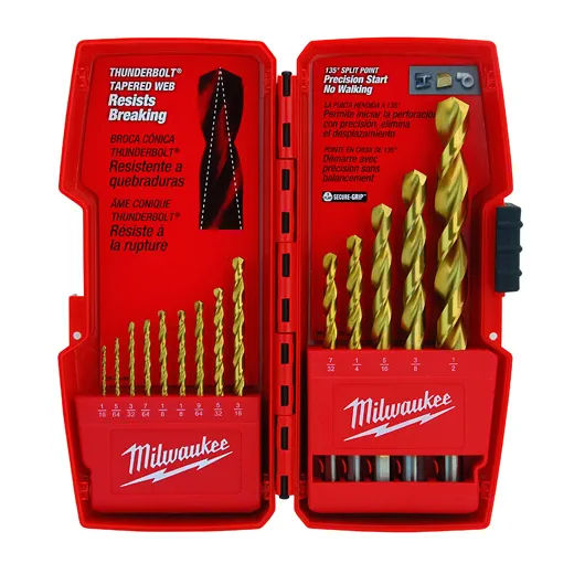 THUNDERBOLT® Titanium Coated Drill Bit Set - 14 pc