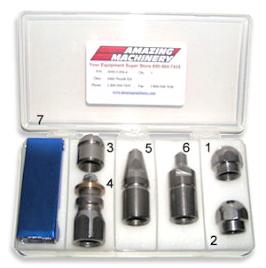 jetter nozzle kit six piece